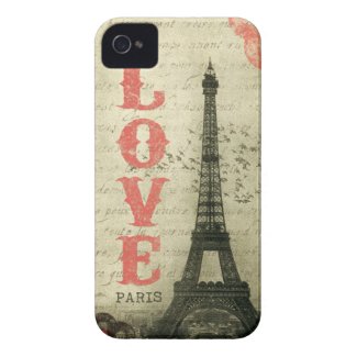 Vintage Paris iPhone 4 Case-Mate Cases