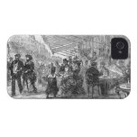 Vintage Paris Montmartre Cafe iPhone 4/4S Case Iphone 4 Case-mate Cases