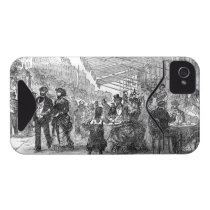 Vintage Paris Montmartre Cafe iPhone 4/4S ID Card Iphone 4 Id Covers