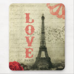 Vintage Paris | Pink Mouse Pads