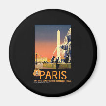 Vintage Paris Refrigerator Magnet