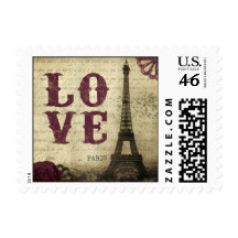 Vintage Paris Stamp