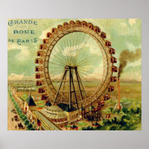 Vintage Parisian Postcard Posters