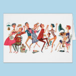 Vintage Party Illustration Card cards