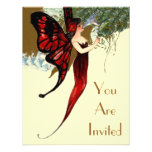 VINTAGE PARTY INVITES PIXIE SIPS FROM FLOWER BLOOM