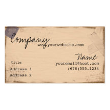 Vintage Passport Business Cards