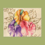 Vintage Pastel Flowers Postcards Vintage Pastel Flowers Postcards