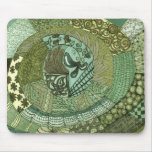Vintage Patchwork - Green Mousepads