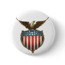Vintage Patriotc buttons by YesterdayCafe Vintage Patriotc buttons