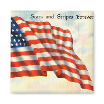 Vintage Patriotic 4th of July Refrigerator Magnets