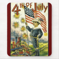 Vintage Patriotic 4th of July Mousepads