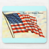 Vintage Patriotic 4th of July Mouse Pad