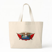 Vintage Patriotic Colorful Eagle Tattoo Art bags
