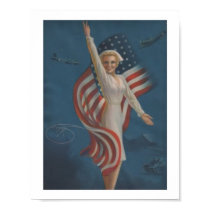 Vintage Patriotic Nurse Poster posters by cowboyannie Vintage Patriotic Nurse Poster posters