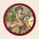 Vintage Patriotic_Soldier_Round Magnet magnets