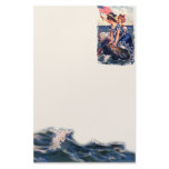 Vintage Patriotic Swimmers Stationery