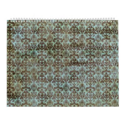 Vintage pattern - picture 9 (brown & blue) calendar Vintage pattern - picture 9 (brown & blue) calendar