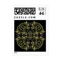 vintage pattern postage