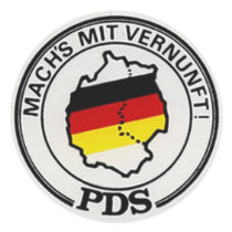 vintage PDS (old SED) 1990 elections ostalgie stickers by fbgdesings vintage PDS (old SED) 1990 elections ostalgie stickers