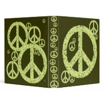 Vintage Peace Signs binders
