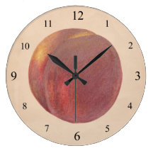 Vintage Peach Wall Clock