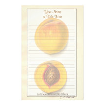 Vintage Peaches Stationery