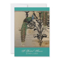Vintage Peacock 6 - Wedding Invitation