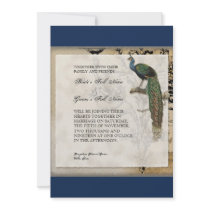Vintage Peacock 6 - Wedding Invitation