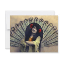 Vintage *Peacock Beauty* invitations