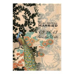 Vintage Peacock invitations