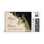 Vintage Peacock & Etchings - Wedding Postage