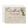 Vintage Peacock & Etchings Wedding RSVP Card Custom Invitations Vintage Peacock & Etchings Wedding RSVP Card Custom Invitations