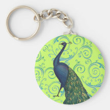 Vintage Peacock Key Chain