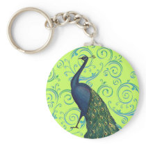 Vintage Peacock Key Chain