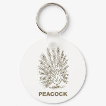 Vintage Peacock keychains