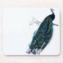 Vintage Peacock Mousepad