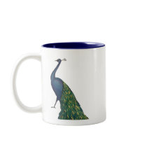 Vintage Peacock Coffee Mug