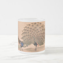 Vintage Peacock Mugs