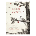 Vintage Peacock on A Love Tree bridal shower invitations