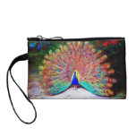 Vintage Peacock Painting Coin Wallets