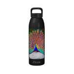 Vintage Peacock Painting Drinking Bottle