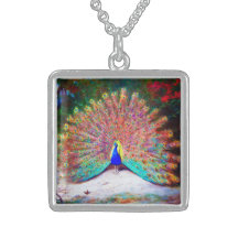 Vintage Peacock Painting Jewelry