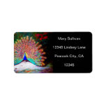 Vintage Peacock Painting Labels