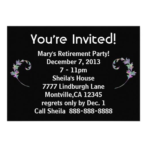Vintage Peacock Painting Personalized Invitations