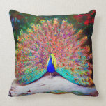 Vintage Peacock Painting Pillows