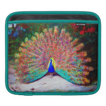Vintage Peacock Painting Sleeve For iPads