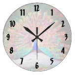 Vintage Peacock Painting Wallclock