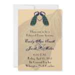 Vintage Peacock Rehersal Dinner Invitations zazzle_invitation