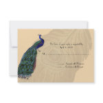 Vintage Peacock Reply Cards zazzle_invitation