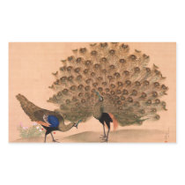 Vintage Peacock Stickers